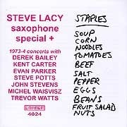 Steve Lacy - Saxophone Special +  