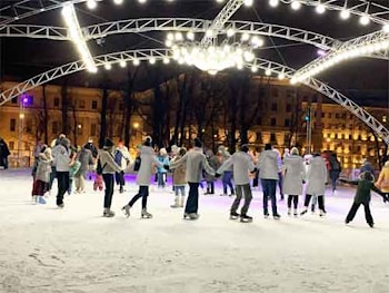 Открытие "JAZZ катка" в саду Эрмитаж
