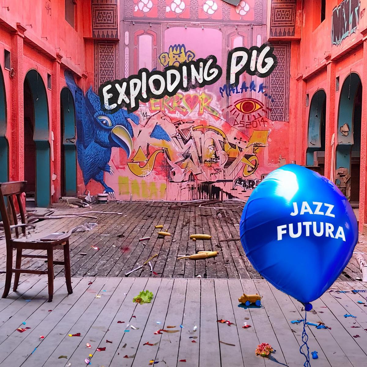 Exploding Pig Drawing Exploding Pig - Jazz Futura